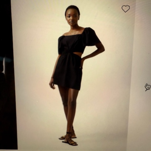 French Connection Alania Lyocell Cut Out Dress Size 6 - Picture 2 of 5